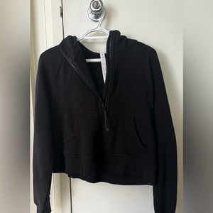 ❌❌❌ SOLD Lululemon Half Zip Scuba Hoodie in Black